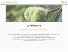 Tablet Screenshot of cascinamartina.it